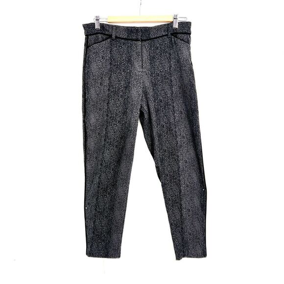 Alex + Olivia Pants Gray Capri Work Career Dress Women's Size 6 Comfort‎ Stretch - Picture 1 of 10